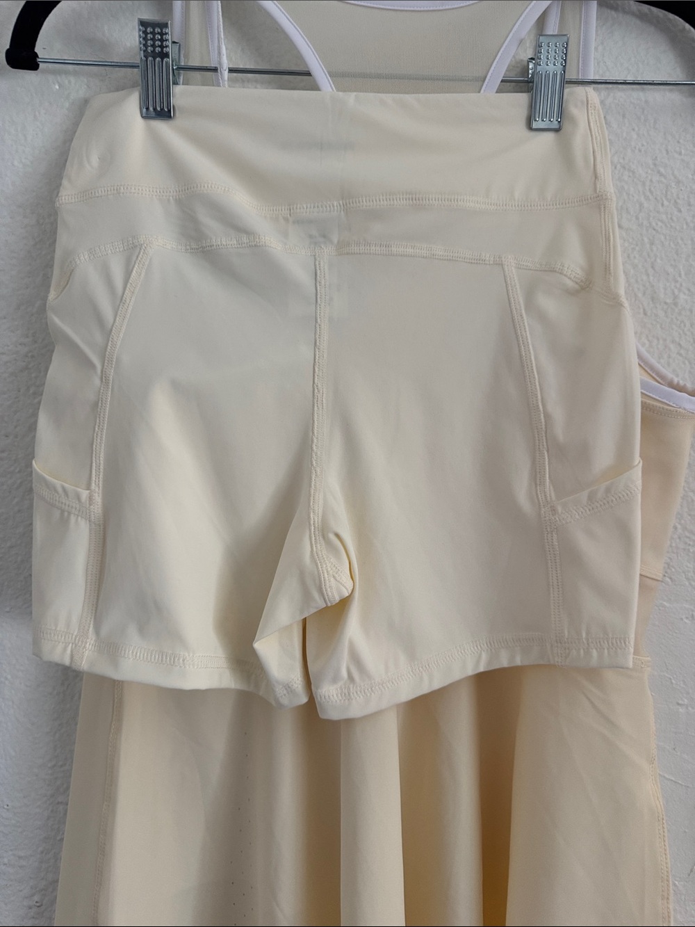 Rohnisch Cream Pickleball tennis Dress with White Trim Accents - Picture 11 of 11